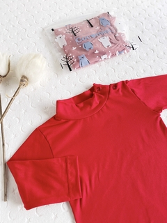 Remera polera de modal gamuzado-Art.P11 - COCOMIEL BEBES