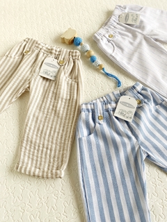 Pantalón de lino-Art.C80 - tienda online
