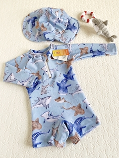 Enterito malla UV de lycra-Art.6028-1NE - COCOMIEL BEBES