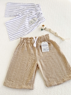 Pantalón pescador de lino-Art.C87 - tienda online