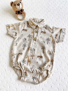 Body chomba de lino-Art.802-2 - COCOMIEL BEBES