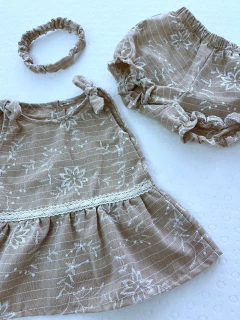 Vestido de lino bordado-Art.907-2 en internet