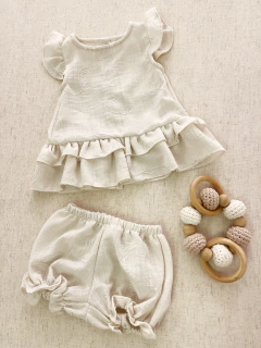 Imagen de Vestido de lino bordado-Art.931-1