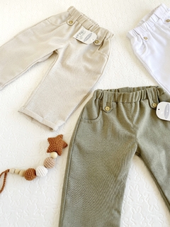 Pantalón de lino-Art.C80-2 - COCOMIEL BEBES