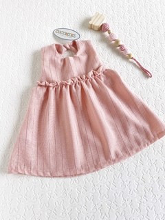 Vestido de lino-Art.1936-1 - COCOMIEL BEBES
