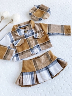 Conjunto de paño escocés-Art.323-1 - COCOMIEL BEBES