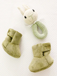 Botitas de plush corderoy-Art.B52 - COCOMIEL BEBES