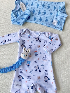 Enterito malla UV de lycra estampada-Art.6031 - COCOMIEL BEBES