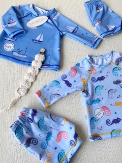 Conjunto malla UV de lycra estampada-Art.6017 - COCOMIEL BEBES