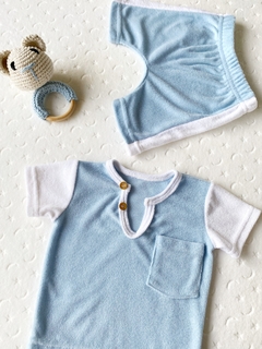 Conjunto de towell liso-Art.208-1 - COCOMIEL BEBES