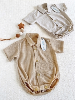 Body de lino-Art.822-1 - COCOMIEL BEBES