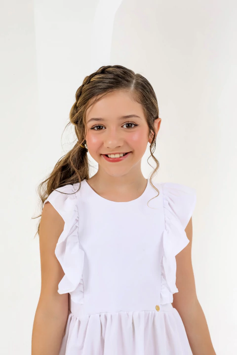 Vestido Nicole Branco - comprar online