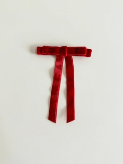 Laços Lala de veludo vermelho na internet