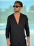 Camisa de LINO MAO NEGRA - comprar online