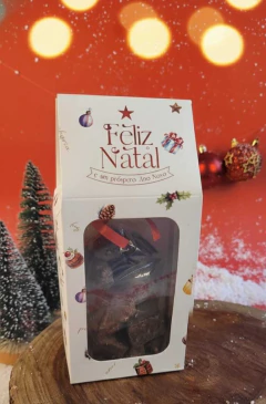 Caixa decorada com brownie bits