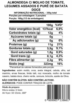 ALMÔNDEGAS COM MOLHO DE TOMATE, LEGUMES ASSADOS E PURÊ DE BATATA DOCE - comprar online