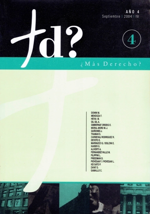 Revista Ciencias Jurídicas:¿Más Derecho? 4 Rúst.