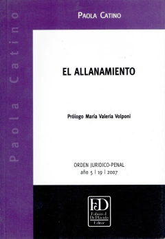 El allanamiento. - comprar online