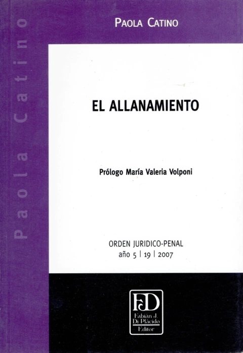 El allanamiento. - comprar online