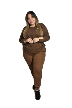 Conjunto de lanilla con Botones Talles grandes mujer - tienda online