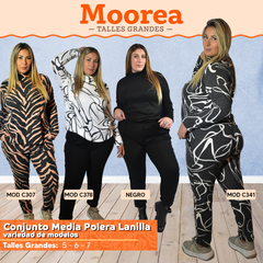 CONJUNTO LANILLA MEDIA POLERA TALLES GRANDES
