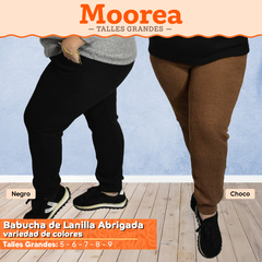 Babuchas de LANILLA GRUESA ABRIGADA Talles Grandes