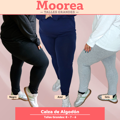Calza de algodón EXCLUSIVA EN TALLES GRANDES.