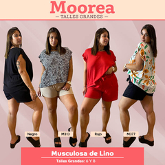 Musculosa de Lino Elastizado Ropa Mujer Talles Grandes - comprar online
