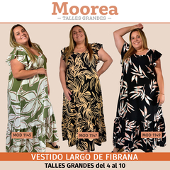 VESTIDO LARGO FIBRANA TALLES ESPECIALES - comprar online
