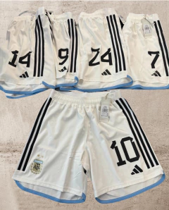 Short Adidas AFA Seleccion Argentina Titular Oficial de juego, Mundial Qatar 2022
