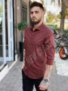 Camisa Lisa Bordo