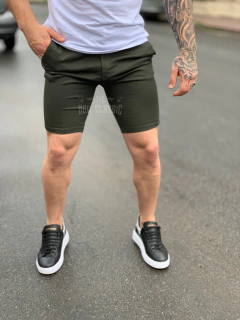 Bermuda Corte Chino Verde - tienda online