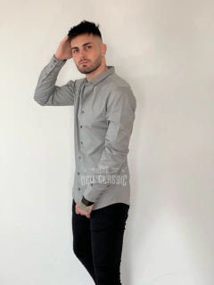 Camisa Lisa Gris