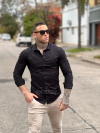 Camisa Lisa Negra