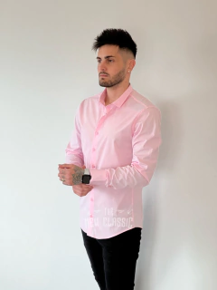 Camisa lisa rosa - comprar online