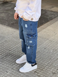 Jean mom Drake cargo en internet