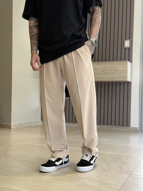 Pantalón Sastrero Beige - comprar online