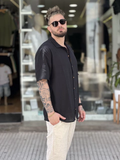 Camisa Lino mangas cortas - comprar online