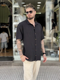 Camisa Lino mangas cortas en internet