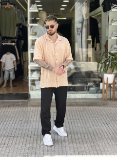 Camisa Lino mangas cortas