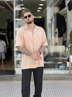 Camisa Lino mangas cortas - comprar online