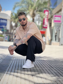 Camisa Lino mangas cortas - The New Classic
