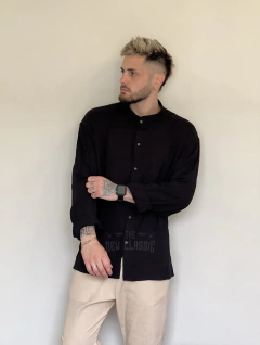 Camisa Cuello Mao (Lino)