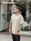 Remera Basica Oversize Beige