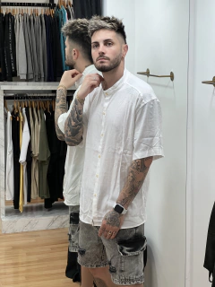 Camisa cuello mao mangas cortas - comprar online