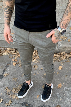 Chino de Bengalina Gris Jaspeado en internet