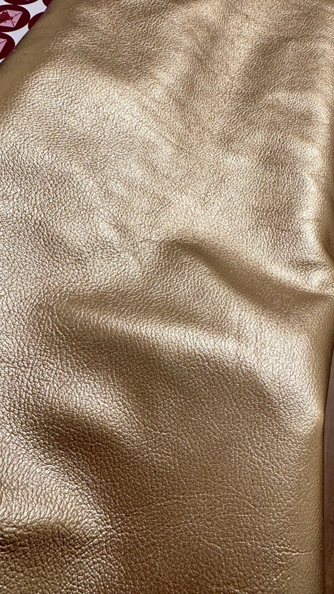 Carimbo Trodat 3911 Couro Legítimo Dourado