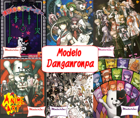 Separadores de Materias N°3 x6 - Danganronpa