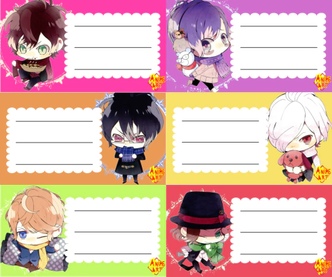 Etiquetas x6 - Diabolik Lovers