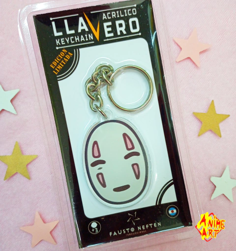 Llavero Acrilico - Ghibli Ghost Face Mascara